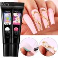 5D Pudding Nail Gel Tube Candy Emboss Painting Solid Gel Polish Translucent Gummy Jelly Gum INS Korean-Style DIY Nail Art Decor. 