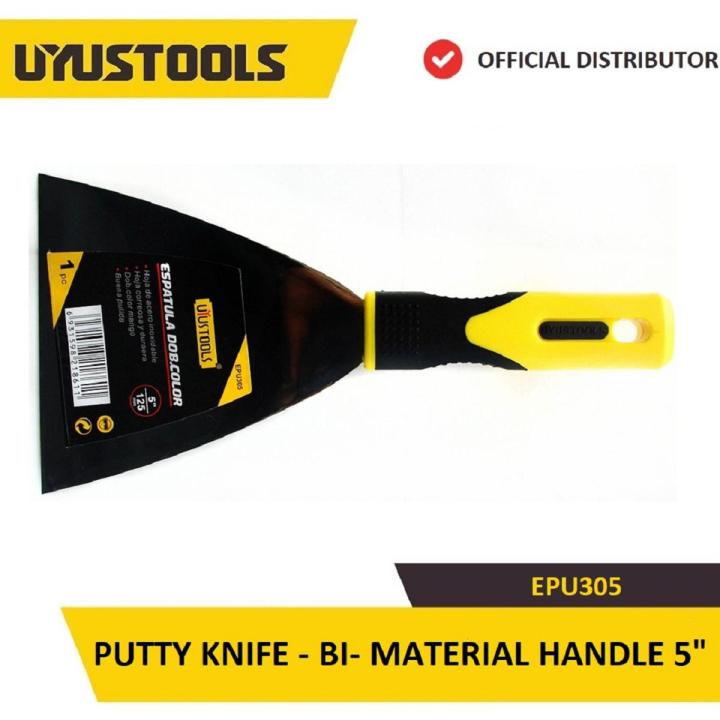 UYUSTOOLS EPU305 PUTTY KNIFE - BI- MATERIAL HANDLE 5"