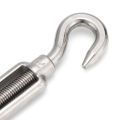 2pcs M5 (5mm) Hook & Eye Turnbuckle Rigging Wire Rope Tension Screw Open Body Draw-in Bolt 304 Stainless Steel Adjustable Wire Rope Tensioner… uk import. 