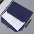 Leather A4 file folders Versatile Black Large capacity Paper storage bag Package Brown Pocket folders for Office supplies Document organization Business meetings Students Home organization. 