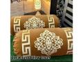 1Pc Luxury Velvet Gao Takiya | Round Pillow Cover | Laser Cut Design | Soft Velvet Malai Gol Takiya Cover without Tussal | Home Decor | 36" Length X 36" Circle By Comfynook. 
