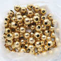Golden Beads Charms Sewing Decorations Jewelry Findings Handmade Projects Craft Bead - Pack of 100. 