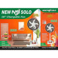 NS Solo 18″ Rechargeable Fan – AC/DC & Battery Backup. 