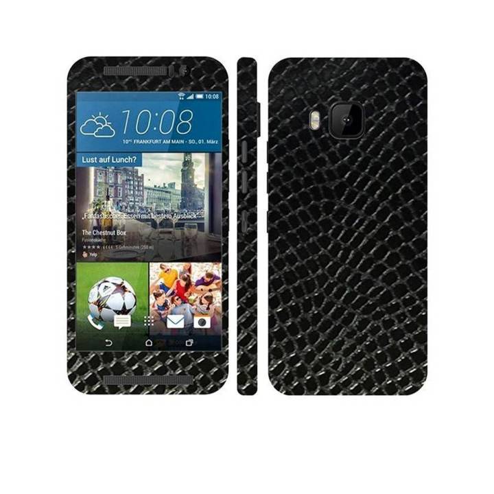 HTC One M9  Snake Leather Texture Mobile Skin - Black
