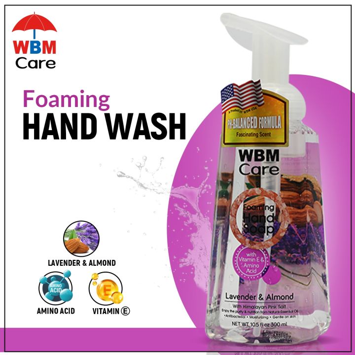 %F0%9D%90%96%F0%9D%90%81%F0%9D%90%8C%20-%20Foaming%20Hand%20Wash%20300ml%20Lavender%20&%20Almond%20%7C%20Liquid%20Hand%20Wash%20for%20Gentle%20Hand%20Cleansing%20-%20Image%203