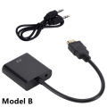 Hdmi To Vga Converter With Sound Adapter Aux, Also Without Sound Adapter Low Price High Performance. 
