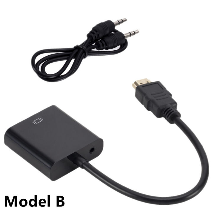 Hdmi To Vga Converter With Sound Adapter Aux, Also Without Sound Adapter Low Price High Performance