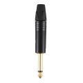 aurum Plating 10Pcs Plug Mono Professional 2 Pole 6.35 Mm 6.5Mm Stereo Jack Plug Neutrik 6.35Mm Jack Black. 
