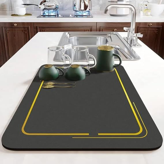 Dricar Draining At, Super Absorbent Dish Drainer At, Quick Dry Kitchen Sink Dish Drainer At