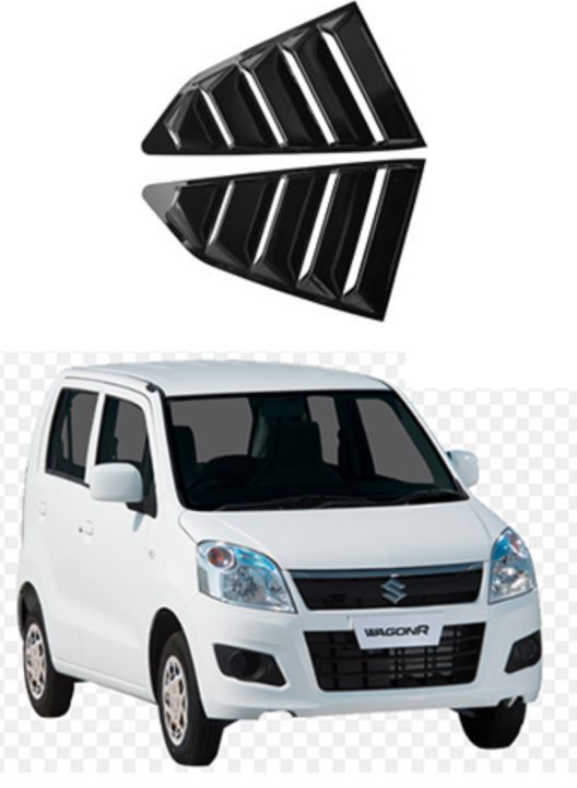 Quarter Glass Louver, Lamborghini style Vents for SUZUKI WAGON R Pair-2Pcs