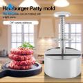 GOIKEA Slider Patty Maker Stainless Steel Burger Press Easy to Use Patty Maker with Adjustable Thickness Multi-purpose Round Burger Mold for Perfect Patties Food Grade Quality Burger Patty Maker. 