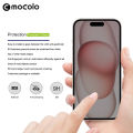 Mocolo Applicable iPhone15 Pro 3D Anti-peep tempered glass film iPhone15 Full Screen Curved Surface Anti-Peeping Film. 