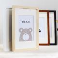 Nordic Simple Wooden Frame A4 A3 Black White Color Picture Photo Frames for Wall picture frames wall photo frame decor. 