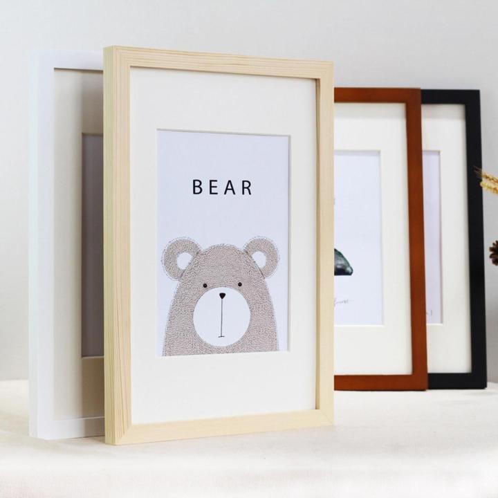Nordic Simple Wooden Frame A4 A3 Black White Color Picture Photo Frames for Wall picture frames wall photo frame decor