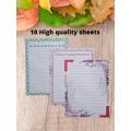 Assignment sheet colorful border (10 Sheets). 