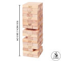 Classic Jenga Wooden Stacking Tower Board Game for Kids & Adults Fun Time With Family - 45 Pcs Wooden Blocks - Tower Size Approx. 11 Inches. 
