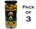 Green Olives by Italia - 235g - Pitted Green Olives / Sabz Bughair Bheej Wala Zaitoon - Imported From Spain - Pack Of 3. 