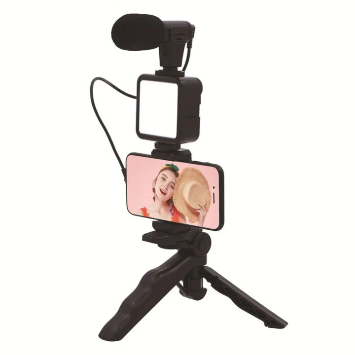 Vlogging%20Kit:%20All-in-One%20Video%20Making%20Kit%20with%20Tripod%20Stand,%20Microphone,%20LED%20Light,%20Mobile%20Holder%20&%20Bluetooth%20Selfie%20Shutter%20-%20For%20Live%20Stream,%20Vlogs%20&%20TikTok%20-%20Image%208