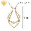 Alloy Necklace Adjustable Length Necklace Ring Holder Pendant Perfect Gift for Wife/girlfriend Southeast Asian Buyers' Favorite Pendant Necklace. 