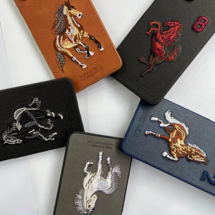 Huawei%20Y9s%20%E2%80%93%20Polo%20Embroidered%20Faux%20Leather%20Rexine%20Back%20Cover%20%7C%20Santa%20Barbara%20Horse-Themed%20Polycarbonate%20Phone%20Case%20%7C%20PLC%20-%20Image%202