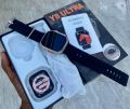 Y8 ultra Smart Watch 49 mm 2.0 inch HD screen Wireless Charging water proof with Extra silicone dial pouch Smart watch. 