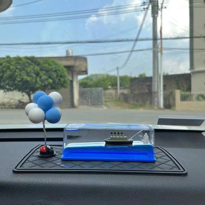 Titanic Floating Ship,3D Ship Fluid Drift Bottle Ornament Car Dashboard Decoration​