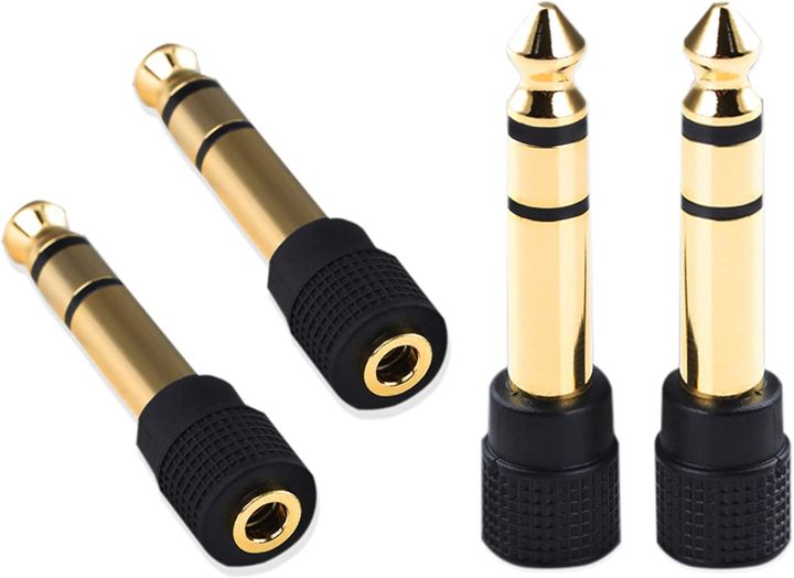 2%20PCS%20%201/4%20to%203.5mm%20Adapter%201/4''(6.35mm)%20Male%20to%201/8''%20(3.5mm)%20Female%20Headphone%20Adapter%20Pure%20Copper%20Stereo%20Audio%20Adapter%20for%20Guitar,%20Digital%20Piano,%20Microphones,%20Audio%20Connector%20-%20Image%204