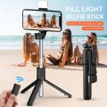 Bluetooth Selfie Stick Mobile Phone Holder Retractable Portable Multifunctional Mini Tripod With Wireless Remote Shutter. 