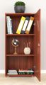 Wood Book Shelf Wooden Almirah Cupboard Organiser Walnut Engineered Wood Cupboard  (Finish Color - Walnut, Pre-assembled). 