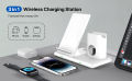 Hoidokly 3 in 1 Fast Wireless Charger for iPhone 12,12 Pro Max,11,11 Pro,XS,XR,X,8, Wireless Charging Station for iWatch 6,SE,5,4,3,2, Airpods Pro,2,1(No iWatch Charging Cable and 3.0 Qi Adapter). 
