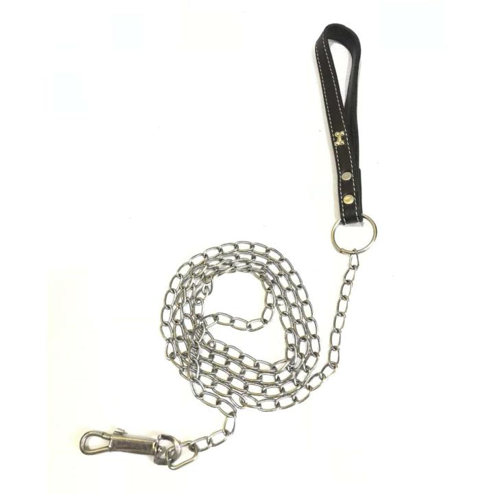 Leather Strap chain leash for Dogs / Cats