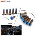 Epman 6Pcs Burnt (Neochrome) m5 Steering Wheel Bolt Screw Kit Fit steering wheel Works Bell Boss Kit EPDS314 EPDS315（countersunk）. 