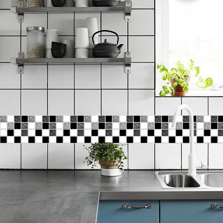 10pcs Glitter Mosaic 10*10cm Se-lf Adhesive Tiles Stickers Kitchen Bathroom Home Epoxy And Plastic. Not Be Used Around