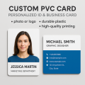 Custom PVC Card with Photo – Personalized ID & Business Card | High-Quality Printed Plastic Cards. 