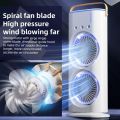 Rechargeable Desktop Table Cooling Fan Portable Multiple speed Remote control Double Ended Spray Desk Fan with Cooler. 