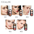 Focallure Triple Colors Effect Blush & Highlighter Palette (3 Colors). 