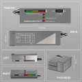 Diamond Tester Pen, High Accuracy Jewelry Tester+60X LED Magnifying. 