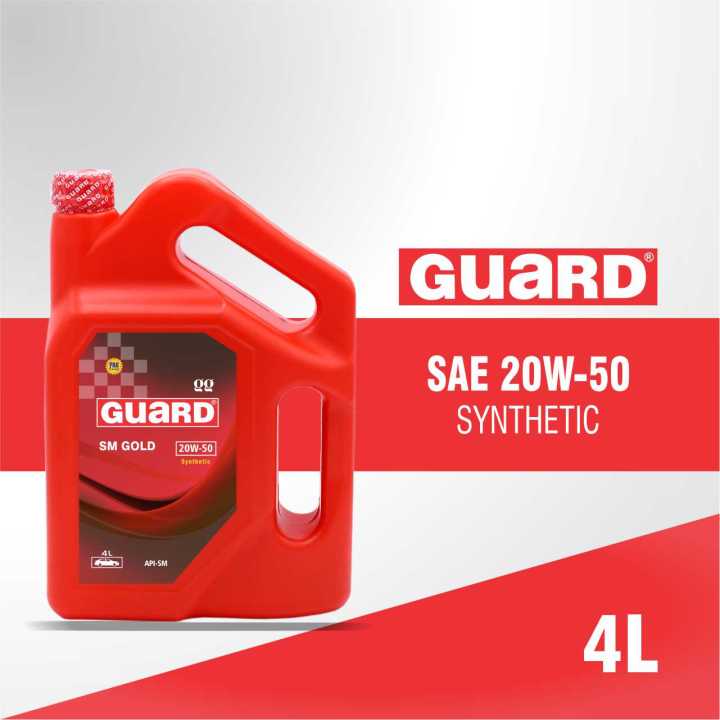 Guard SM Gold 20W-50 Synthetic (4LTR) Gasoline Engine Oil