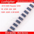 100PCS 2010 SMD Resistor 3/4W 1% 1R 150R 470R 39R R30 20K 620R 430R 1 Ohm 1ohm 1R00 1R0 150 470 39 0.3 20000 620 430 Ohm. 