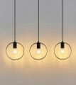 Ring Shaped Hanging Lamp, Circle Shaped Hanging Lamp, Hanging Light , Ceiling Light , Ceiling Lamp, Pendant Lamp, Pendant Light For Home, Office, TV Lounge, Bed Room etc, Made in Metal (BULB NOT INCLUDED). 