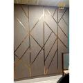 wall decor brass look pvc strip / pvc golden strip / golden patti for wall /  golden mirror strip. 