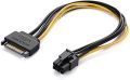 SATA Power Cable 15 Pin To 6 Pin Hight Quality PCI EXPRESS PCI-E Sata Graphics Converter Adapter Video Card Power Cable. 