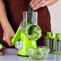 Flixfy Effortless Slice Multifunctional Vegetable Cutter, Slicers and Chopper, 3 in 1 slicers and salad cutter, table top drum grater, slicer, chopper, grinder for cheese, nut, potato, carrot, flixfy. 