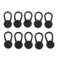 10Pcs Collar/Neck Extenders Wonder Button Shirts Expansion Unisex Black. 