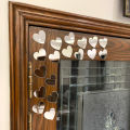 Pack of 20 Hearts acrylic  mirror 3d shape laser cutting for home decor, wall decor, bedroom, office, wall decoration items,  Decorating Items I Decorating Items For Home I Decoration Pieces For Room I Decoration Pieces. 
