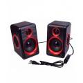 Extreme FT-165 Speakers 2.0 USB Powered Channel Multimedia Sound Speakers High Quality Speakers with Double Side Rubber For Immersive Bass. 