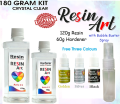 Epoxy Resin Art Imported Crystal Clear Kit (180gms) Ratio 2:1. 