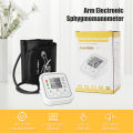 Blood Pressure Monitor Digital Upper Arm Blood Pressure Machine Digital Automatic BP Machine with Large LCD Display Heart Rate & Pulse Detection - Portable Home Healthcare Device. 