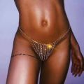 Chain Body Jewelry Stone Crystal Bikini Gstring Thong for Women Bling Rhinestone Panty underwear Jewelry Belly Waist Chain. 