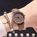 (Whitout Bracelet) Yfashion Women ple Stylish Watch With Imitation Leather Band Antique Mori Wrist Watch For Middle School Student Girl color. 
